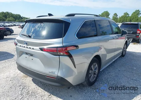 2022 Toyota Sienna Xle из США, поврежденный, VIN 5TDJRKEC9NS127830